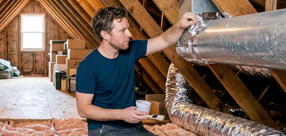 Duct Board Leak Repair in Baytown