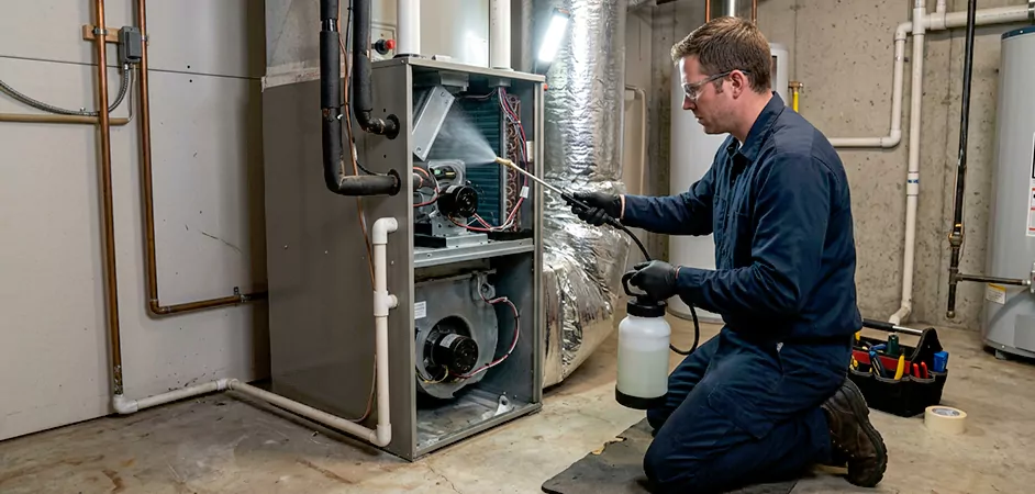 Air Handler Antimicrobial Treatment in Baytown