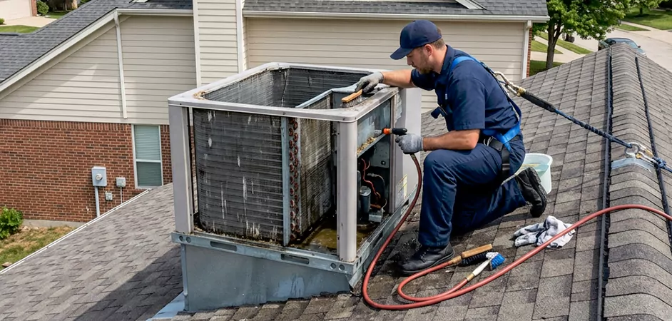 Rooftop Unit Cleaning in Baytown