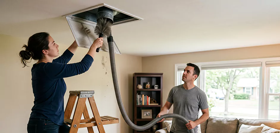 Roof and Wall Exhaust Cap Cleaning in Baytown