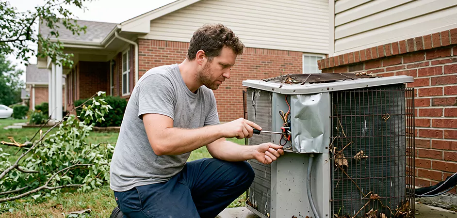 Storm Damage HVAC Restoration in Baytown