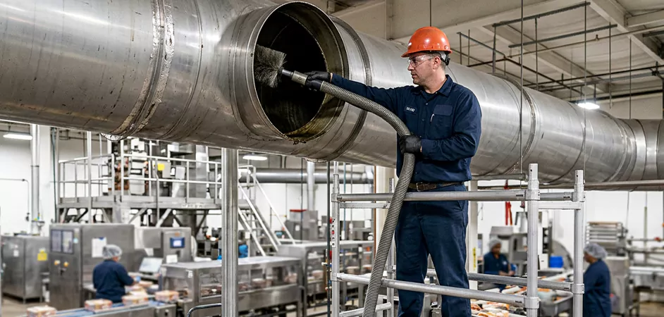 Food Processing Facility Duct Cleaning in Baytown