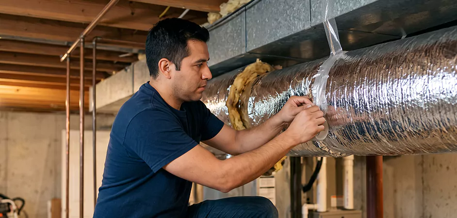 Duct Insulation Upgrade in Baytown