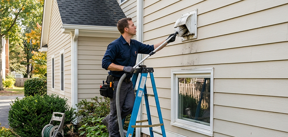 Exterior Vent Cap Cleaning in Baytown